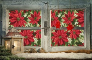 Poinsettias Holiday Window Web 500X311